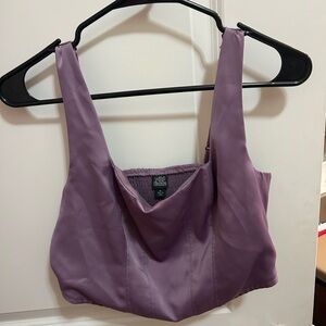 Wild Fable Purple Smocked Tank Top Size Medium